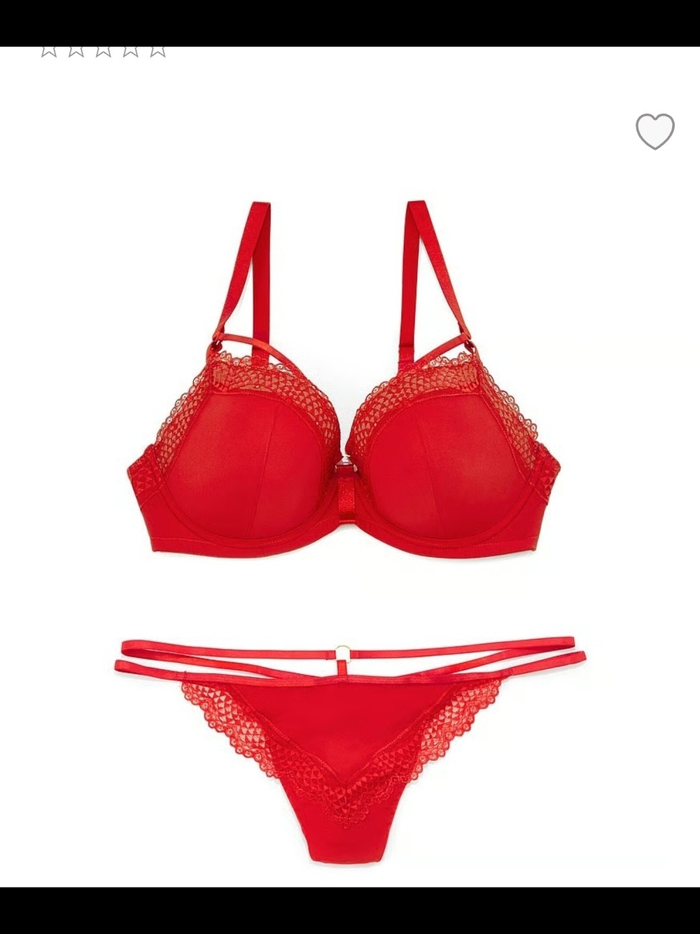 Marca Plunge Bra/Thong Set